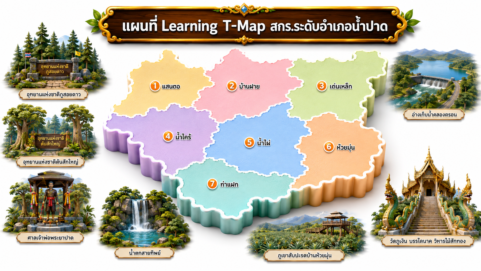 แผนที่อำเภอน้ำปาด