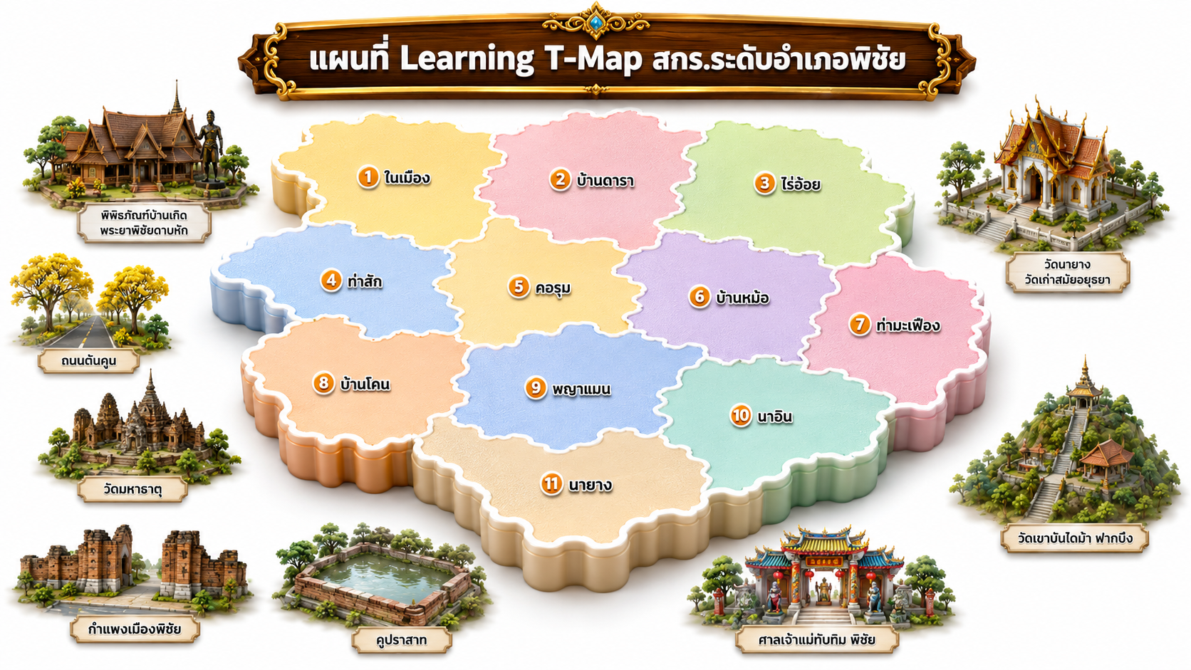 แผนที่อำเภอพิชัย