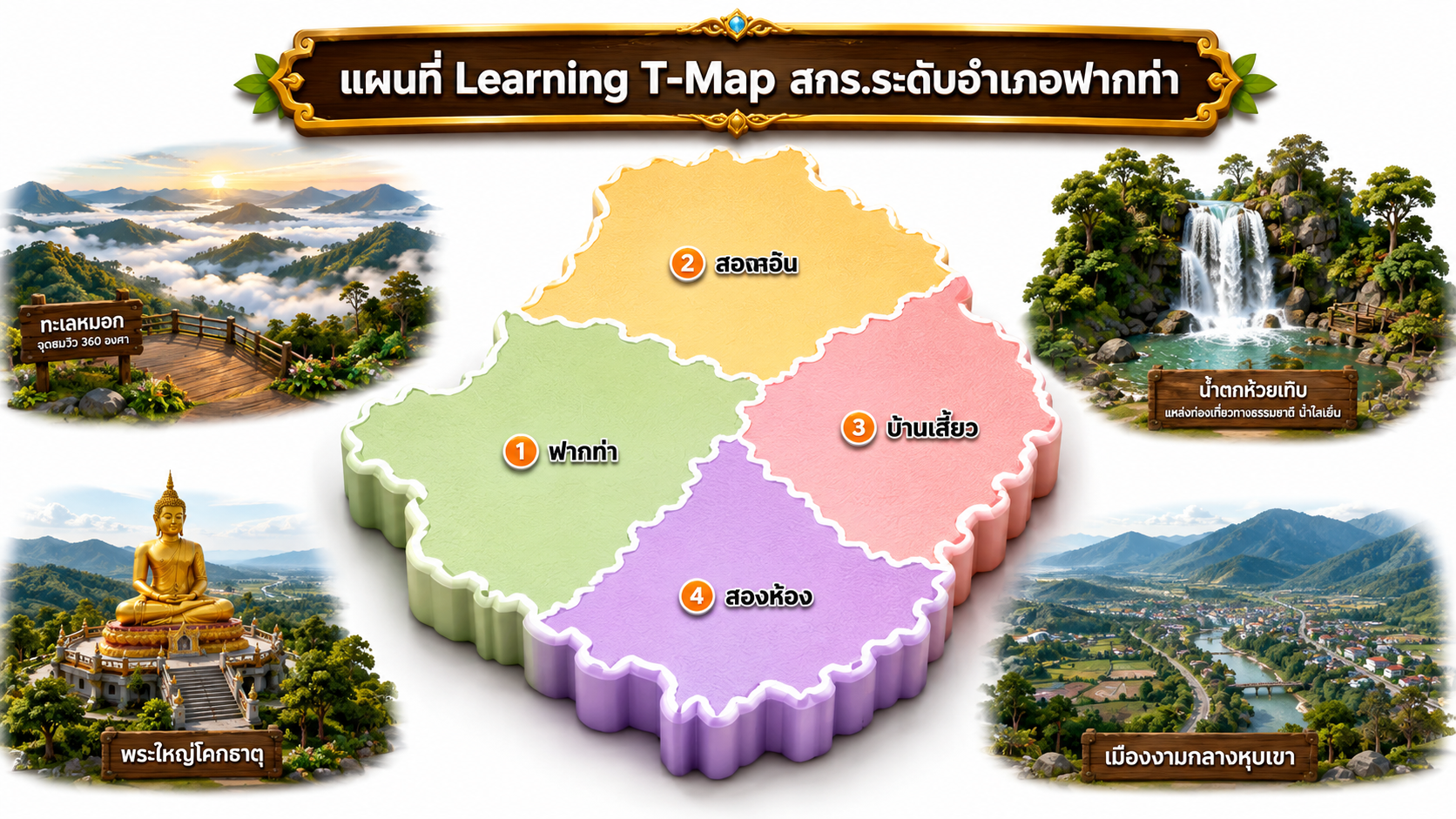 แผนที่อำเภอฟากท่า