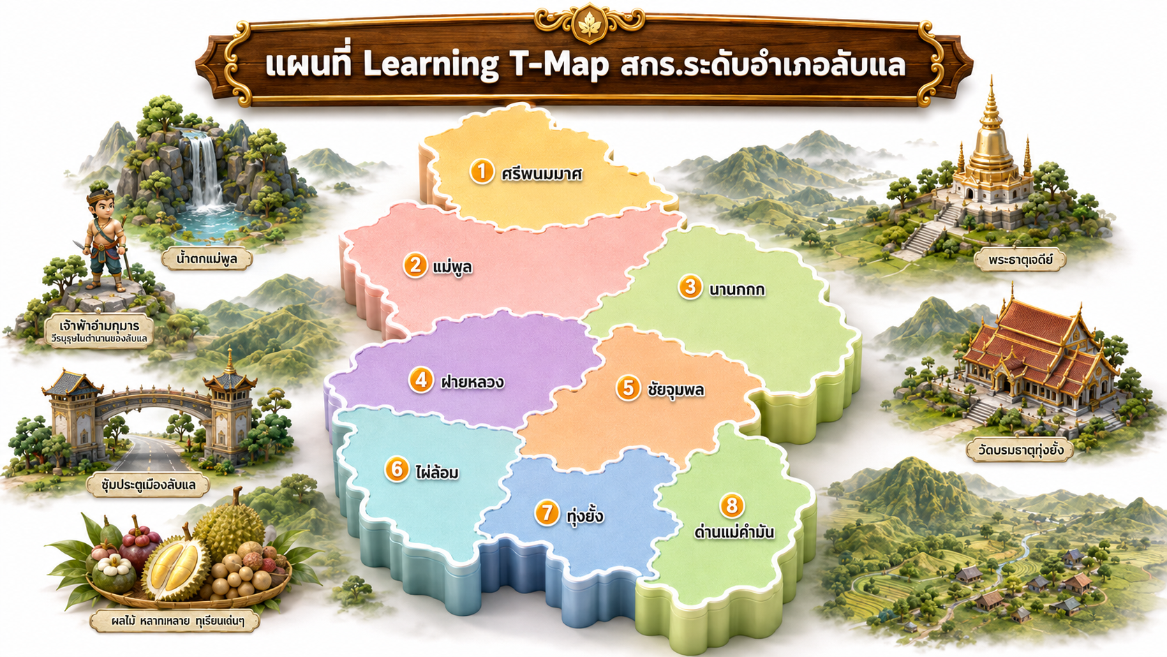 แผนที่อำเภอลับแล